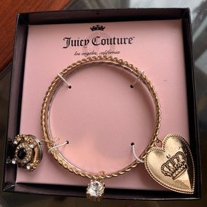 juicy couture gold and silver bracelet with charms